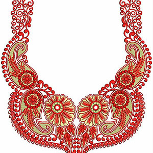Neck Embroidery Design 20517