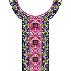 Neck Embroidery Design 20529
