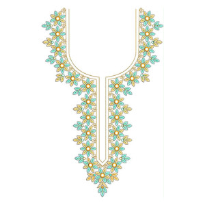 Neck Embroidery Design 20535