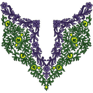 Neck Embroidery Design 20542