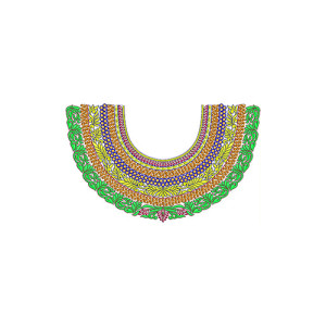 Neck Embroidery Design 20550