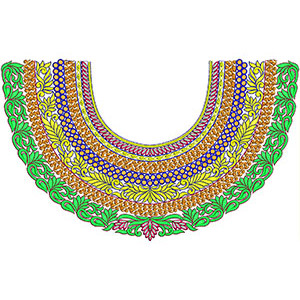 Neck Embroidery Design 20550