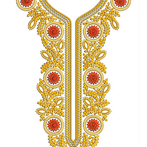 New Neck Embroidery Design 20828