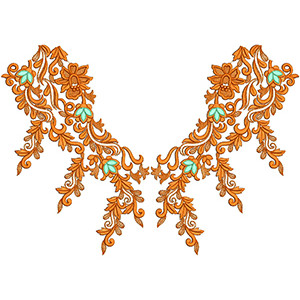 New Neck Embroidery Design 20830
