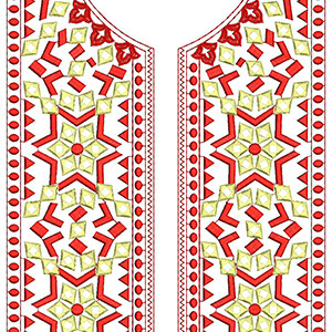 New Neck Embroidery Design 20973