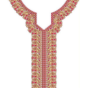 Embroidery Tape Trim Symmetric Flower 21076