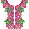 Zari Thread Dress Embroidery Design 21181