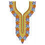 Floral Neckline Neck Embroidery Design 21198