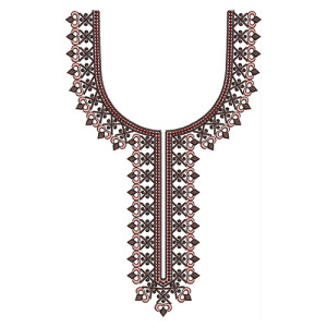 Neck Embroidery Floral  Design 21718