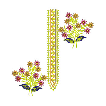 Springtime Vine & Sprigs Embroidery Design