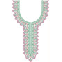 Mint & Rose Collar Embroidery Design