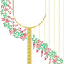 The Asymmetric Vine Embroidery Design