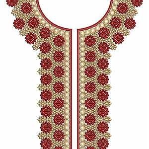 New Neck Embroidery Design 22127