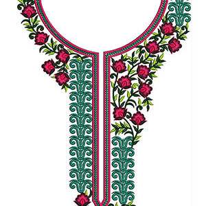 New Neck Embroidery Design 22152