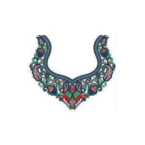 New Neck Embroidery Design 22154