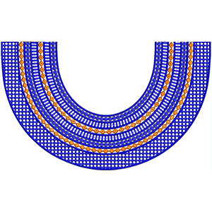 Neckline Embroidery Design 22333