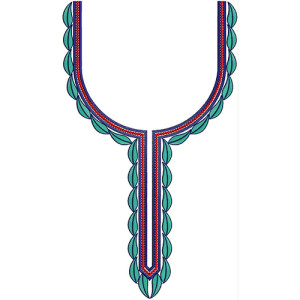 Easy Neck Embroidery Design 22432