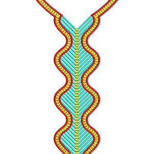 Egyptian Neck Embroidery Design 22590