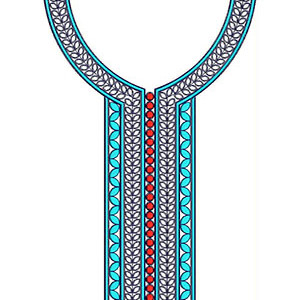 Elegant Neck Embroidery Design 22867