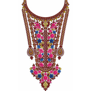 Hot Collection Of Neck Embroidery Design 22874