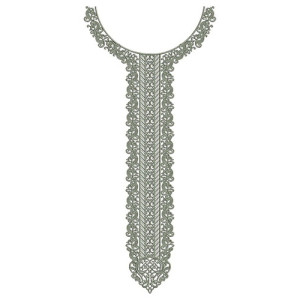 Nigerian Long Neck Embroidery Design 22875