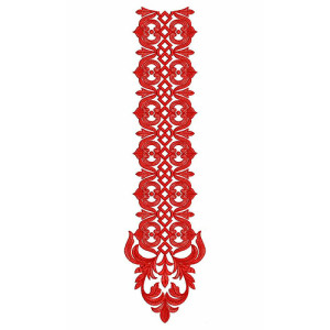 Macedonia Dress Neck Embroidery Design 22877