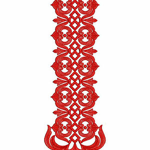 Macedonia Dress Neck Embroidery Design 22877
