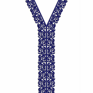Moroccan Caftan Neck Embroidery Design 22995