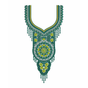Jalabiya Caftan Embroidery Neck