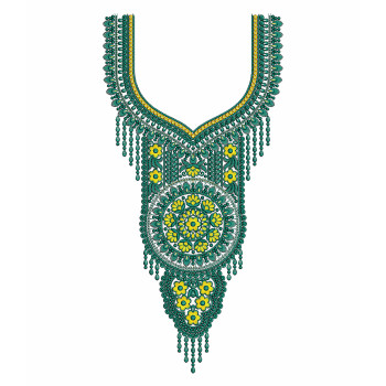 Jalabiya Caftan Embroidery Neck