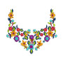 Traditional Folk Neck Embroidery Design