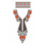 Scallop Butta Neck Embroidery Design 23051