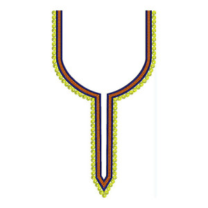 Beautiful Tunic Tango Neck Embroidery Design 23055