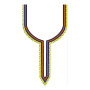 Beautiful Tunic Tango Neck Embroidery Design 23055