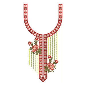 Stylish Neck Embroidery Design 23056