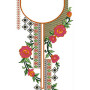 Neck Machine Embroidery Designs 23058