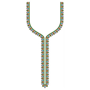 Tunic Tango Neck Embroidery Design 23134