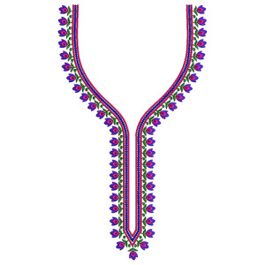 Neck Yoke Gala Embroidery Design 23138