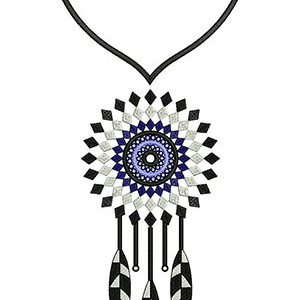 Neck Embroidery Design 23180