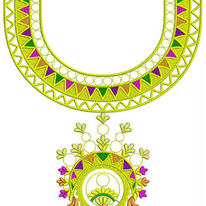Neck-less Embroidery Design 23182