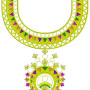 Neck-less Embroidery Design 23182