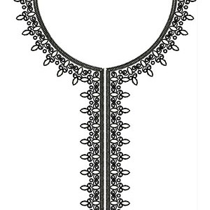 Nighty Neck Embroidery Designs 23211