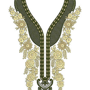 Stylish Neck Embroidery Design 23213