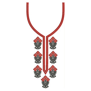 Neck Embroidery Design 23393