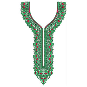 Little Round Shape Flower Neck Design