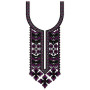 Rhombus Shape Neck Embroidery Design
