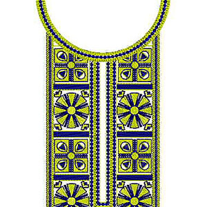 Designer Dress Neck Embroidery Design