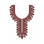 Ornate Line Neck Embroidery Design