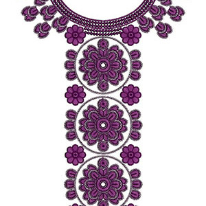 Tolerant Neck Embroidery Design