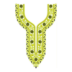 Impressive Neck Embroidery Design